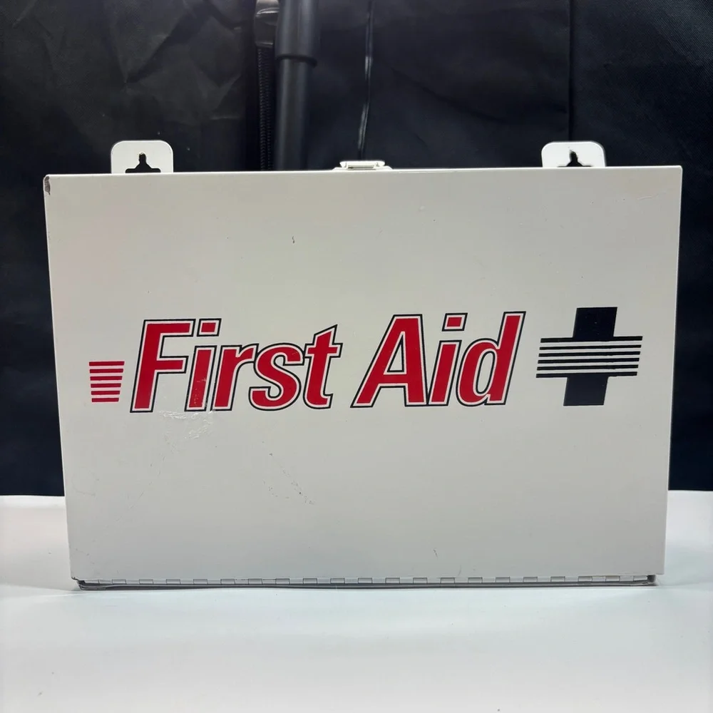 First Aid Cabinet Wall Mounted Medicine Emergency Metal Box - Picture 1 of 9